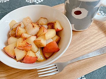 余ったりんごとお餅消費!今年は簡単ホットスイーツに