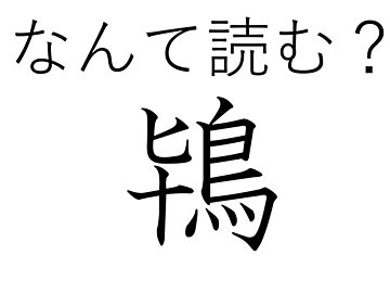 簡単には見られないけど日本の象徴？難読漢字「鴇」はなんて読む？
