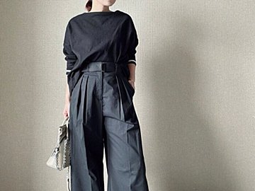 【GU】「脚長に見える!」と話題!シワにもなりにくいお値段以上のワイドパンツ