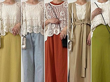 【しまむら】1,639円かぎ針編みニットはアラフォーには可愛すぎ?大人女子向けの着こなしをご紹介!