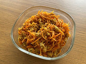 定番確定!人気常備おかず「にんじんしりしり」にちょい足しするだけ!子どもも喜ぶアレンジレシピ