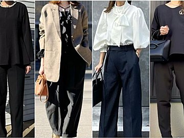 アラフォーの正解とは?黒・紺パンツでつくる「センスがいい」卒入学コーデ