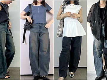 待望の再販!GUの大人気デニム「バレルレッグジーンズ」着こなし実例