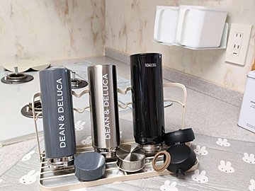 【3COINS】これで水切りかご卒業!コンパクトで便利なキッチングッズ