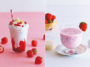 しあわせを呼ぶ、赤・白・ピンク!王道のいちごミルク&令和のいちごミルク