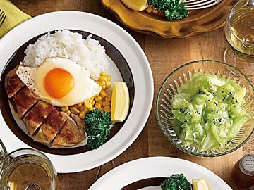 【一度に2品】チキンソテーガーリックバターじょうゆソース&レタスサラダキウイドレッシングレシピ