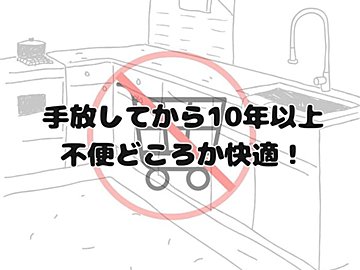 手放してから10年以上経過…不便どころか快適！キッチンがキレイな家に住む人が買わないもの