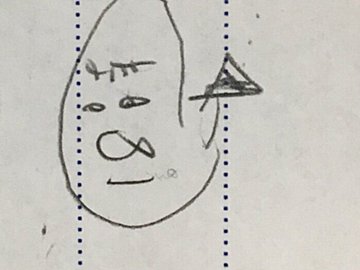 仕事中に見つけた「おじさんの絵」!?その意外すぎる正体に「奇跡が生まれた瞬間」と13万人が爆笑！