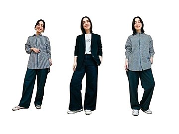 ド定番カジュアルはトレンド1点投入で今っぽく！アラフォーあか抜けコーデ術