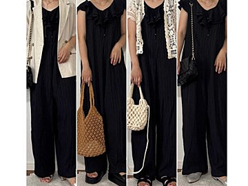 【しまむら】暑い日はこれ一択！1,969円の楽ちん楊柳オールインワンでコーデにもう悩まない