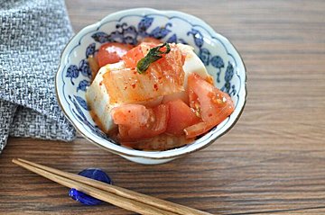 脱手抜き感【トマキムナムルの冷奴】変わり種で冷奴のレパートリーを増やそう