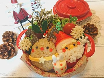 子どもが喜ぶ☆可愛いクリスマスキャラ弁♡