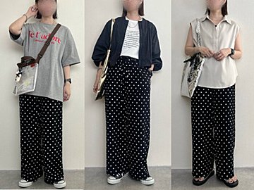 【着回し力抜群】しまむらのドット柄パンツが万能すぎ！おすすめ大人可愛いお手本コーデ4選