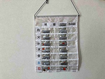 【キャンドゥ】飲み忘れにサヨナラ！1週間分の薬を壁に掛けて管理できる「お薬ポケット」