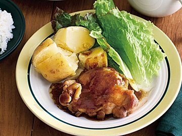 手間なしでラクラク2品ができあがり！鶏肉のソース照り焼き＆トマトスープレシピ