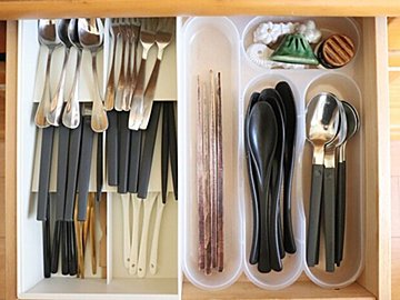 【3COINS】どんな引き出しでもシンデレラフィット!?スリコで見つけた550円収納グッズはキッチンで活躍間違いなし