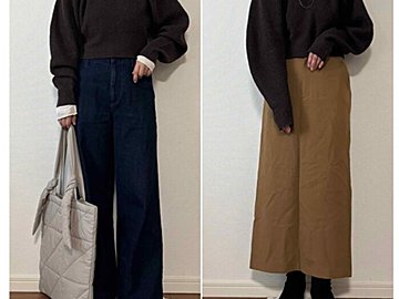 【しまむら】神がかったシルエットで着るだけで垢抜けニット！1,969円ボリュームスリーブニットはトレンド感抜群