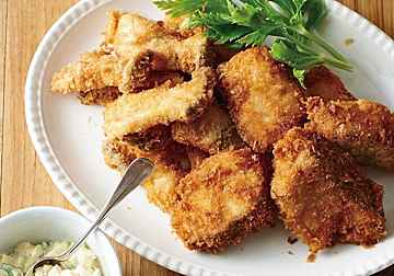 ヨーグルトベースで軽やか あじフライさっぱりタルタルソース添え サンキュ ヨーグルトベースで軽やか あじフライさっぱりタルタルソース添え サンキュ