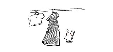 3歳娘の行動に「泣ける」の声続出！ママの服をじっと見つめ…胸が締め付けられるほど愛おしい