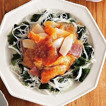 今夜はお魚！子どもも喜ぶ「めかじきのピザ風チーズ焼き」＆「お刺身マリネ」