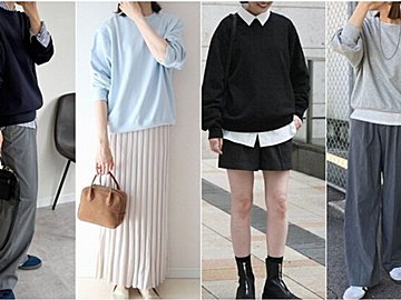 【ユニクロ】着回しバッチリ！「スウェットシャツ」で叶える秋コーデ