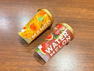 【カルディ】冷やしておいしい夏のごほうびドリンク！果肉入りマンゴー＆スイカゼリー