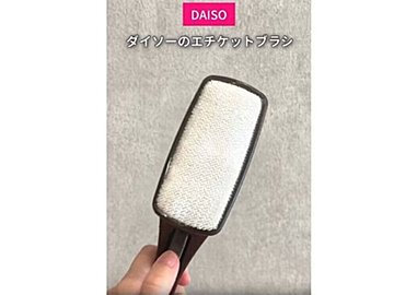 家中で大活躍！【ダイソー】「コスパ最強」話題のエチケットブラシ