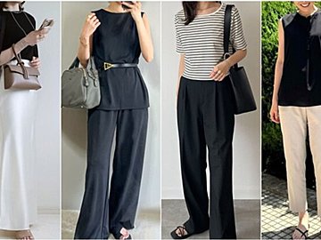 薄着の夏に！着やせして見えるユニクロ「4大黒アイテム」