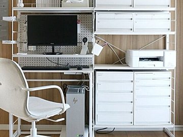 使い方は無限大！【ニトリ】「ワークスペースにも使える」「圧迫感ゼロ」Nポルダの活用事例2選