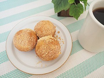 【ミニストップ】年末年始にぴったり！「もちもちとしたきなこあんドーナツ 3個入」