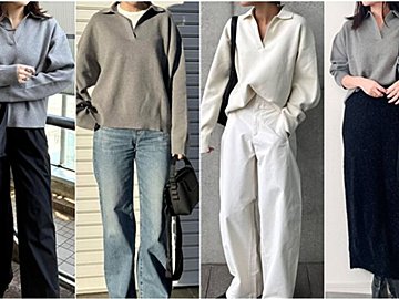 【ユニクロ】バズり中の「ポロセーター」知っている？オシャレさんの着こなしをチェック