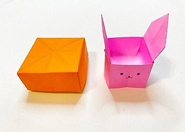箱 の簡単な折り紙 かわいいうさぎの箱や蓋付きの箱まで サンキュ Kosodate