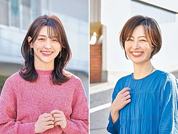髪型アップデートで「－5歳見え」！40代におすすめのショート＆外ハネミディアム