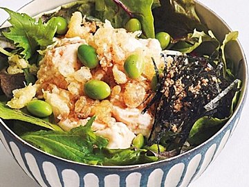 潔し！ご飯の上にいつもの食材をのっけるだけのどんぶりレシピ