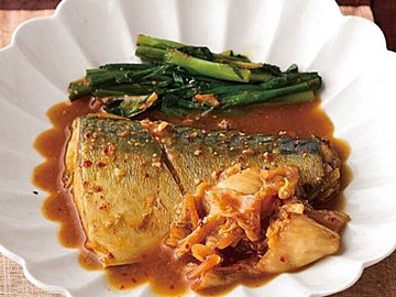 えびとブロッコリーのカレーかき揚げ＆さばのキムチみそ煮レシピ