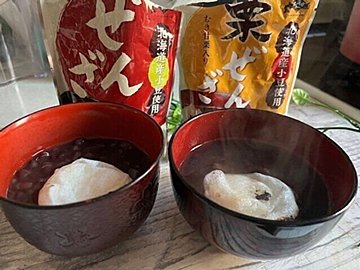 【カルディ】お餅の消費に大活躍！温めるだけで美味しいぜんざい2種