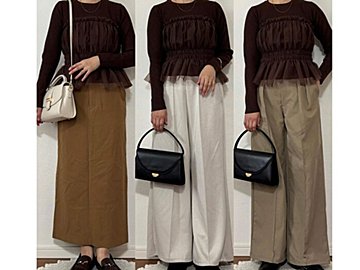 【しまむら】1,639円のチュールドッキングニットは着るだけでコーデが決まる！