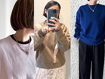 冬太りして見えない！40代が細見えする「体形カバースウェット」コーデ術