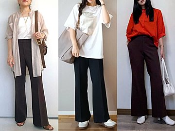 【ユニクロ】マイナス3キロ見え！話題の美脚パンツ「スマートフレアパンツ」おすすめコーディネートまとめ