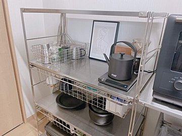 【無印良品】毎日使うコップは｢ステンレスワイヤーバスケット｣にまとめるといい感じ！