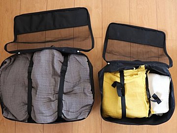 【3COINS】旅行や収納に便利！スリコのトラベルポーチ7点セット