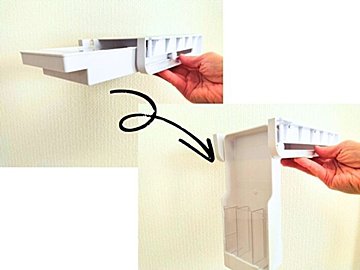 【ダイソー】大人気の取り付け式引き出しに新タイプ出た！ペン立て機能が付いて引き出しなのに立てられる！